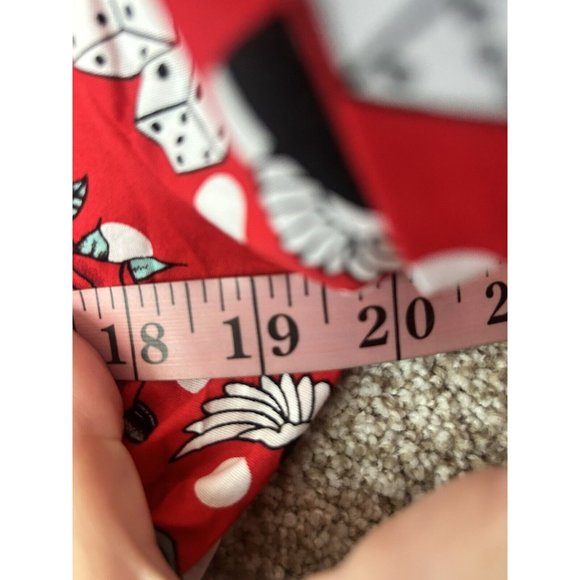 Torrid Retro Chic Red Skull Rose Love Graphic Belted Short Sleeve Midi Dress 12 - Picture 6 of 7